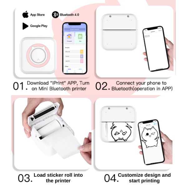 Mini Sticker Pocket Printer