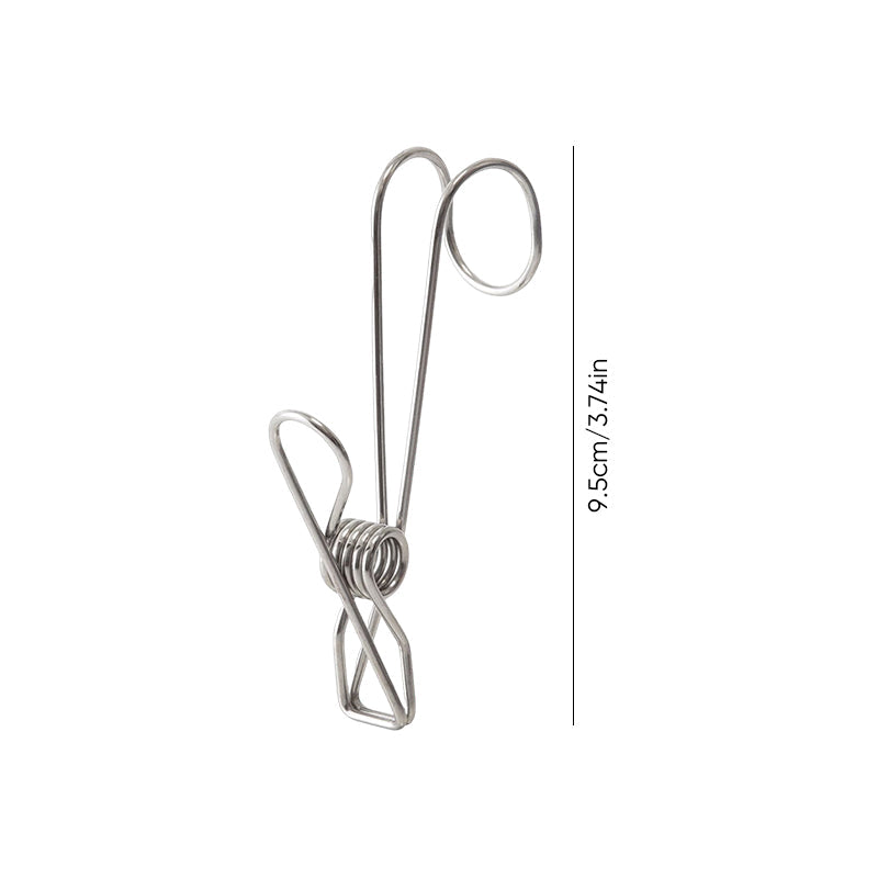 Stainless Steel Clothes Pins Hook Clip（10PCS）