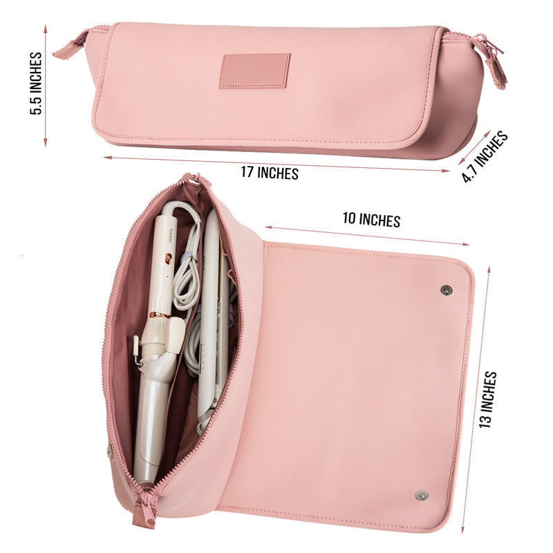 Hair Tools Travel Bag and Heat Resistant Mat