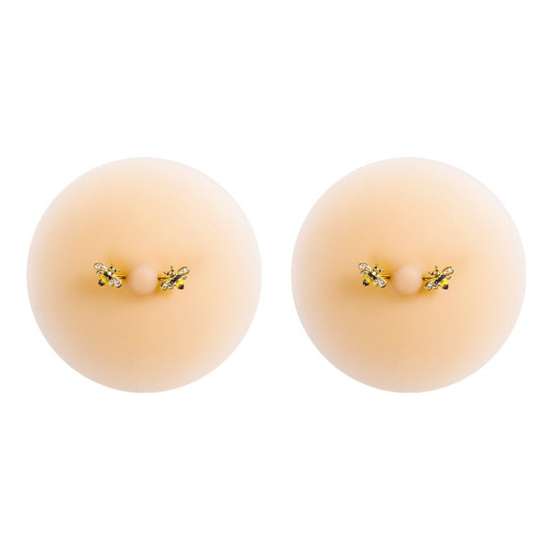 Seamless Breast Patch With Nipple Studs