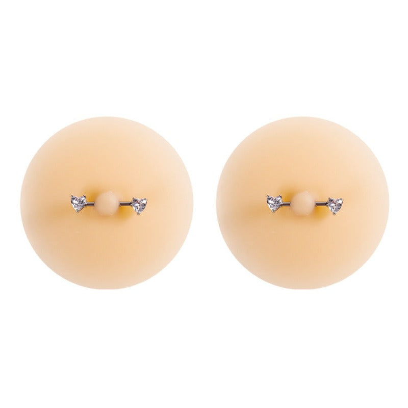 Seamless Breast Patch With Nipple Studs