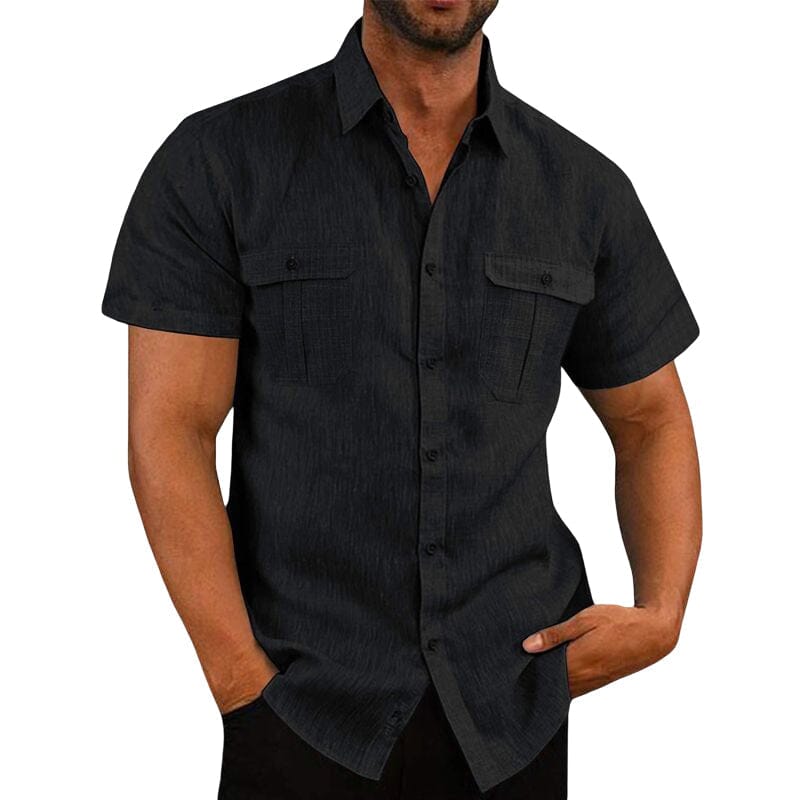 Stretch Short Sleeve Shirt with Pockets