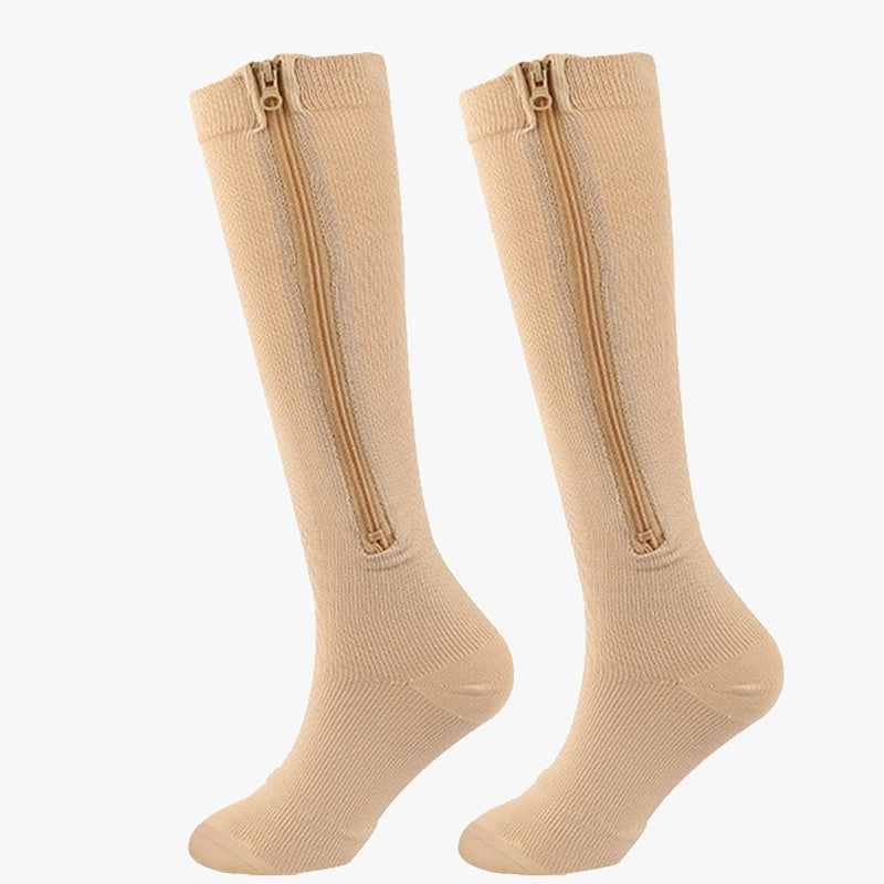 Compression Zipper Elastic Socks