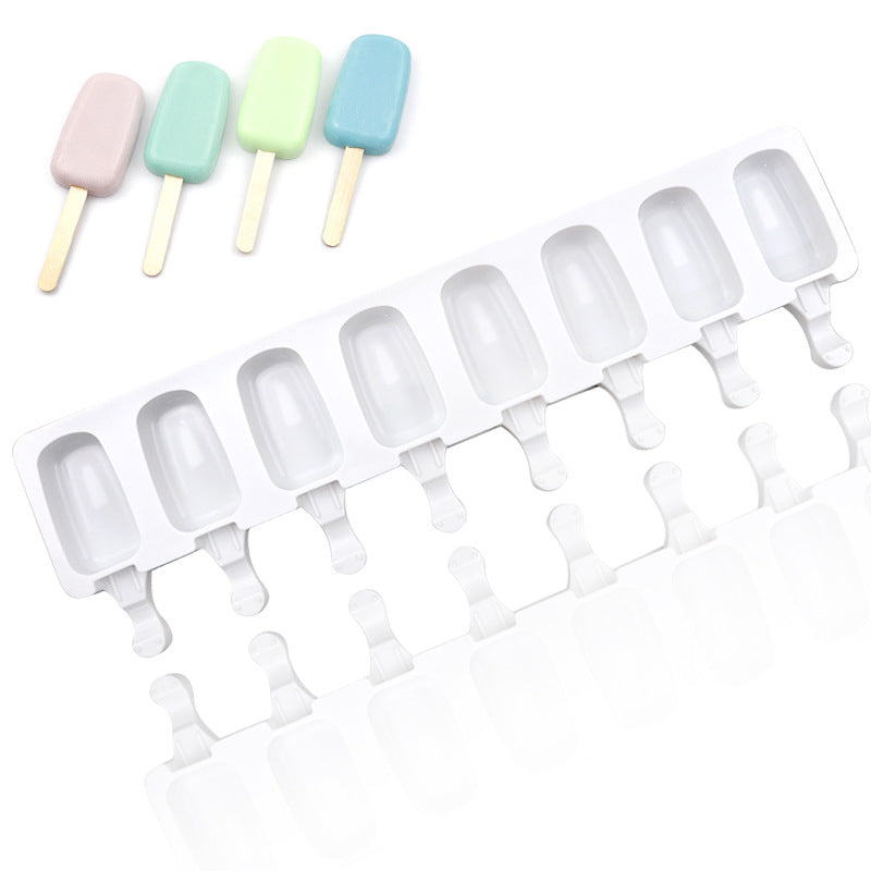 8 Cavity Silicone Popsicle Mold