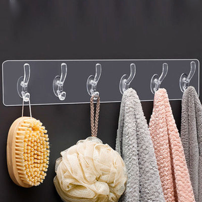 😍Multifunctional Transparent 6 Hooks