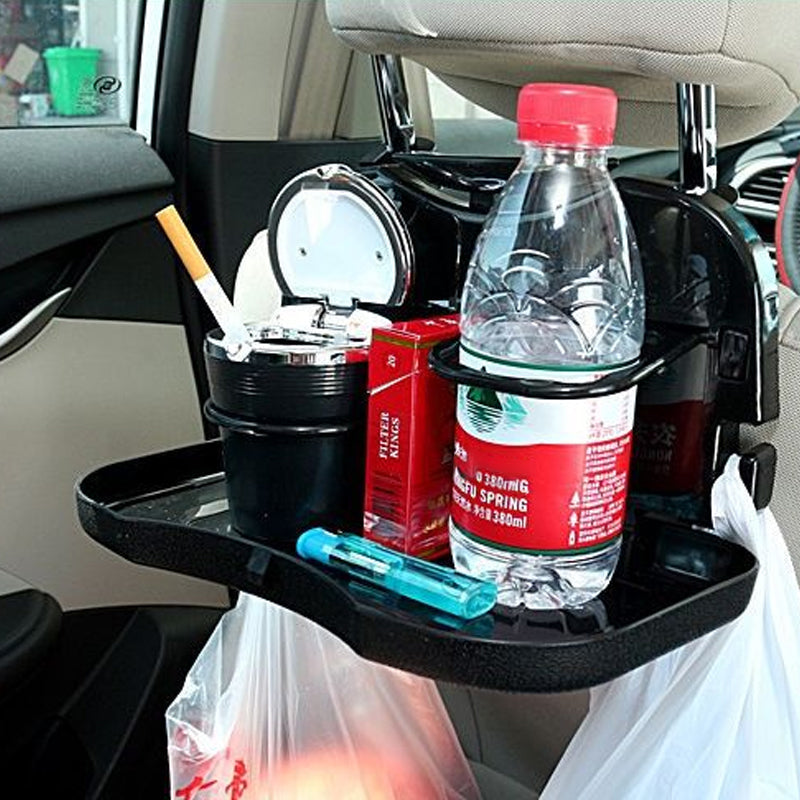 Foldable Car Seat Back Dining Tray Drink Holder