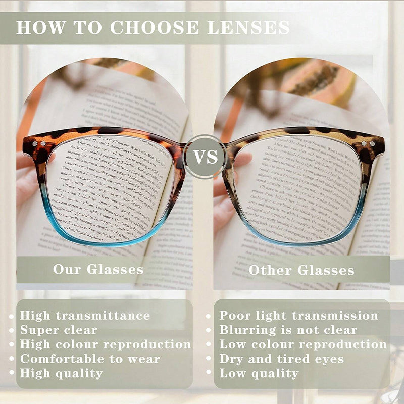 Sexy Leopard Print Gradient Reading Glasses