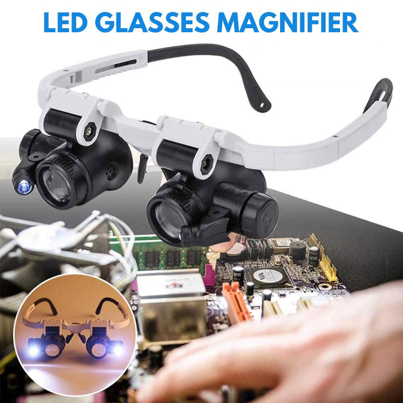 LED Glasses Magnifier