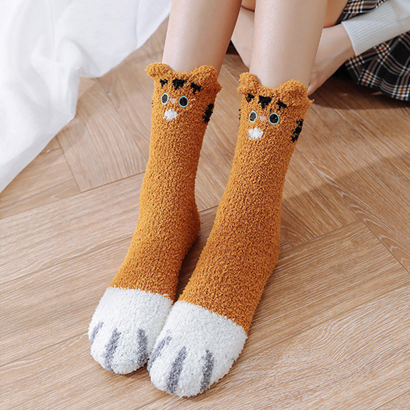 Warm Soft Cat Paw Socks