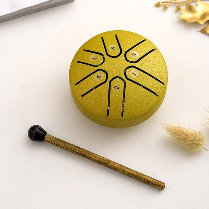 Buddha Stones Mini Steel Tongue Drum Kit (3 Inch)