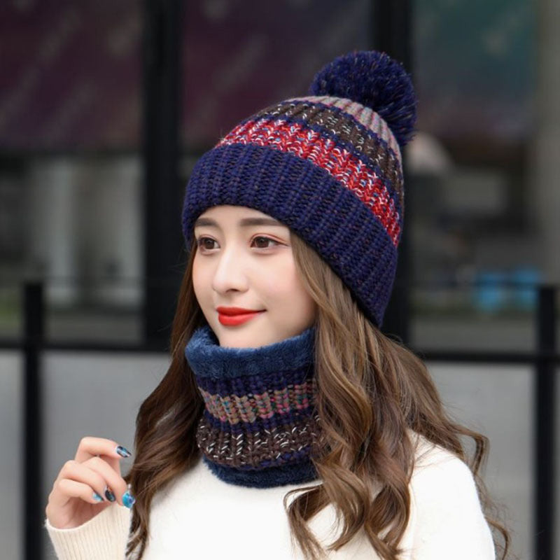 Winter Cute Hat Scarf Set
