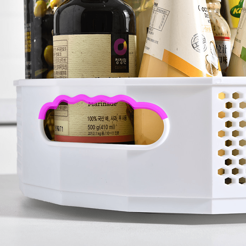Hollow-carved Rotating Storage Rack