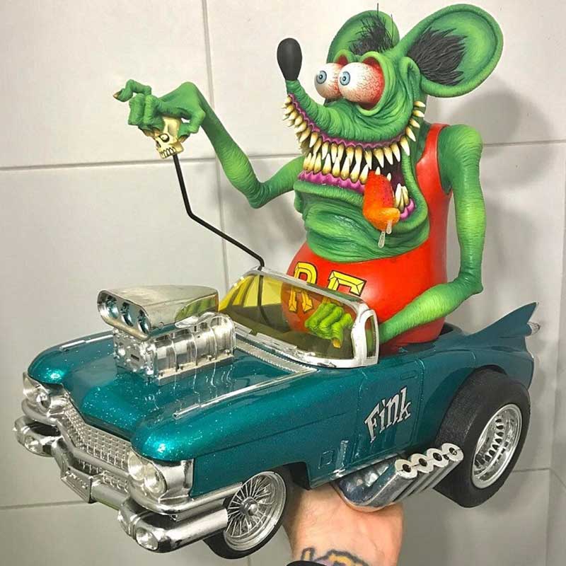 Angry Big Mouth Monster Statue