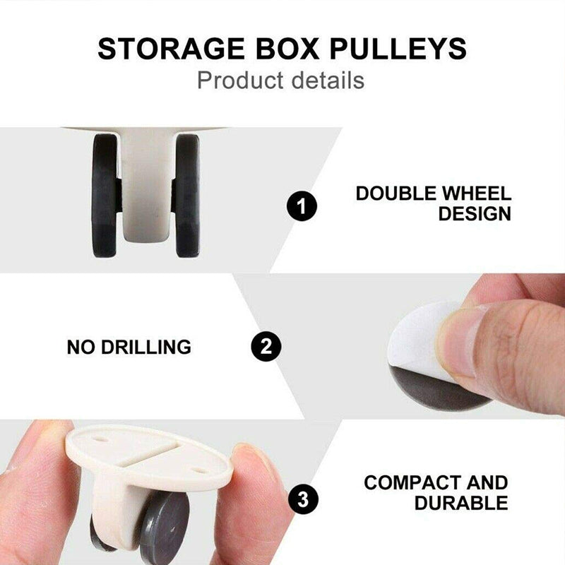 Creative Adhesive Scroll Wheels (4PCS)