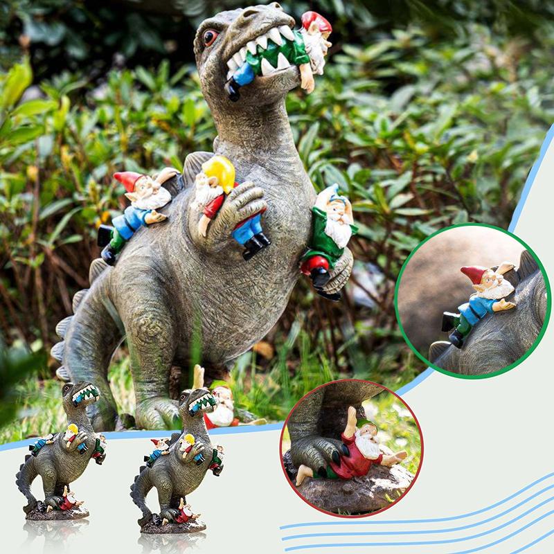 Dinosaur dwarf ornaments