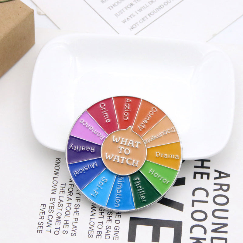 Rotating Wheel Brooch