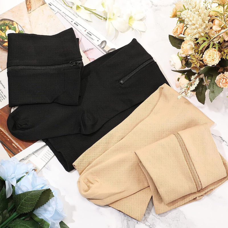 Compression Zipper Elastic Socks