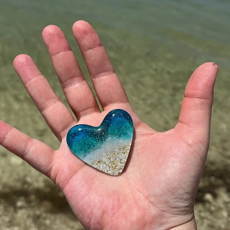Glass Beach Pocket Heart