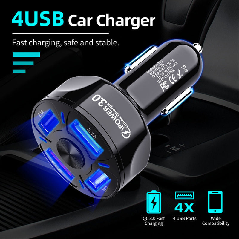 4-IN-1 Fast Charging Port for Car