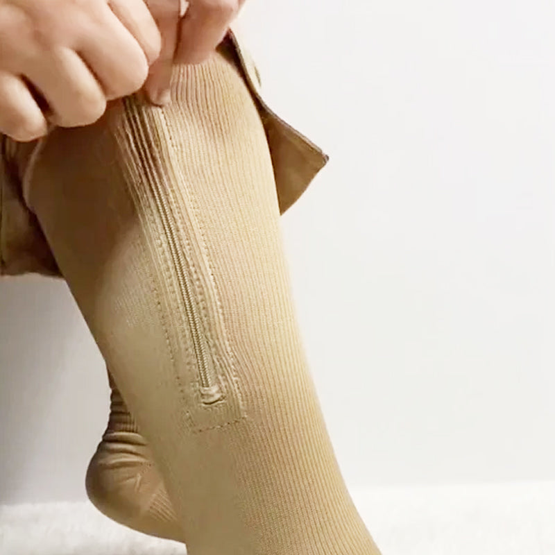 Compression Zipper Elastic Socks