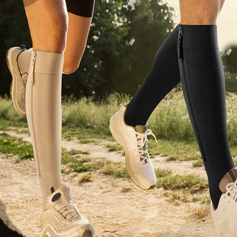 Compression Zipper Elastic Socks