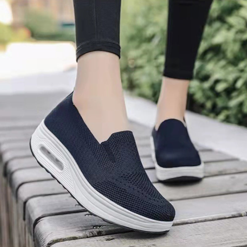 Breathable Casual Shoes With Thick Sole