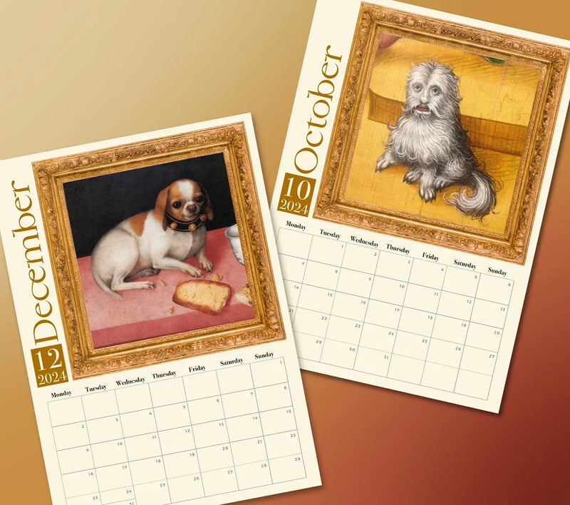 Weird Medieval Dogs 2024 Calendar