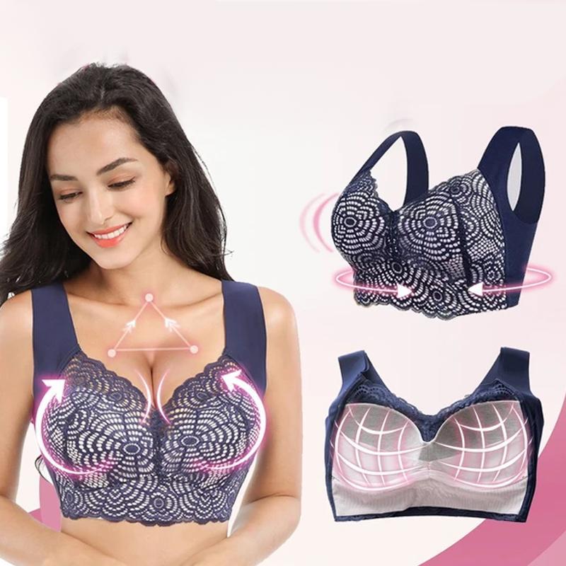 Thin Section Seamless-Ring Gather Bra