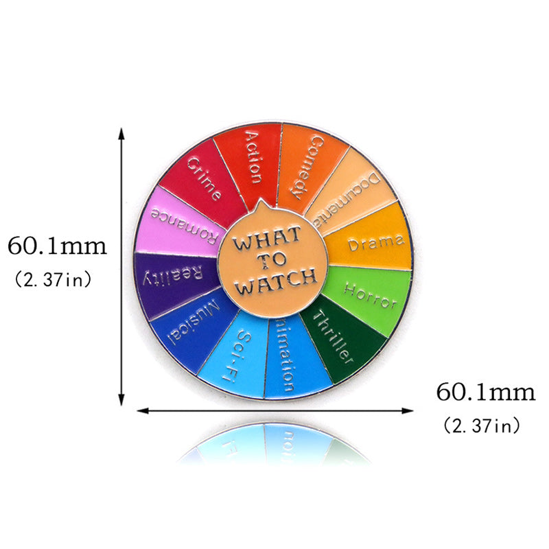 Rotating Wheel Brooch