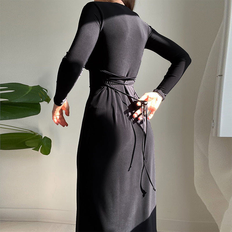 Drawstring waist taylor bodycon dress