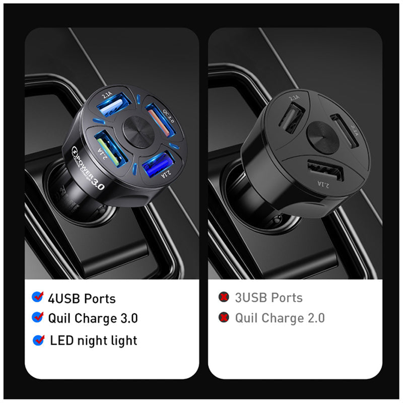 4-IN-1 Fast Charging Port for Car