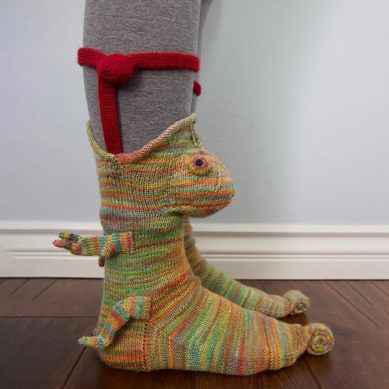 Animal Wool Knitted Socks Unisex Novelty Winter Warm