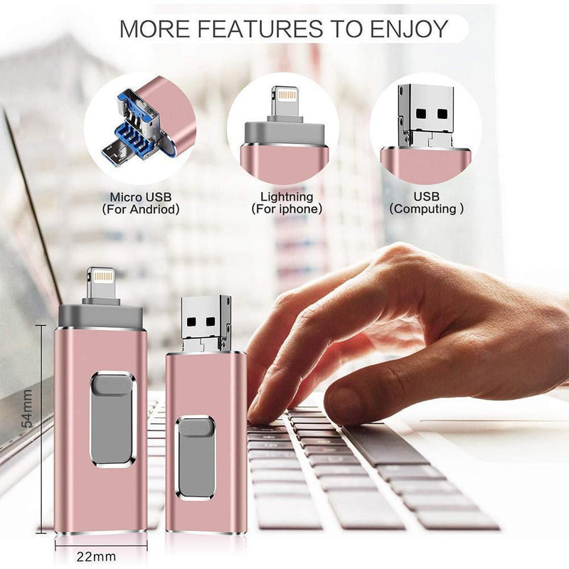 Portable Mobile Hard Flash Drive for Mobile Phone （ ios and android）