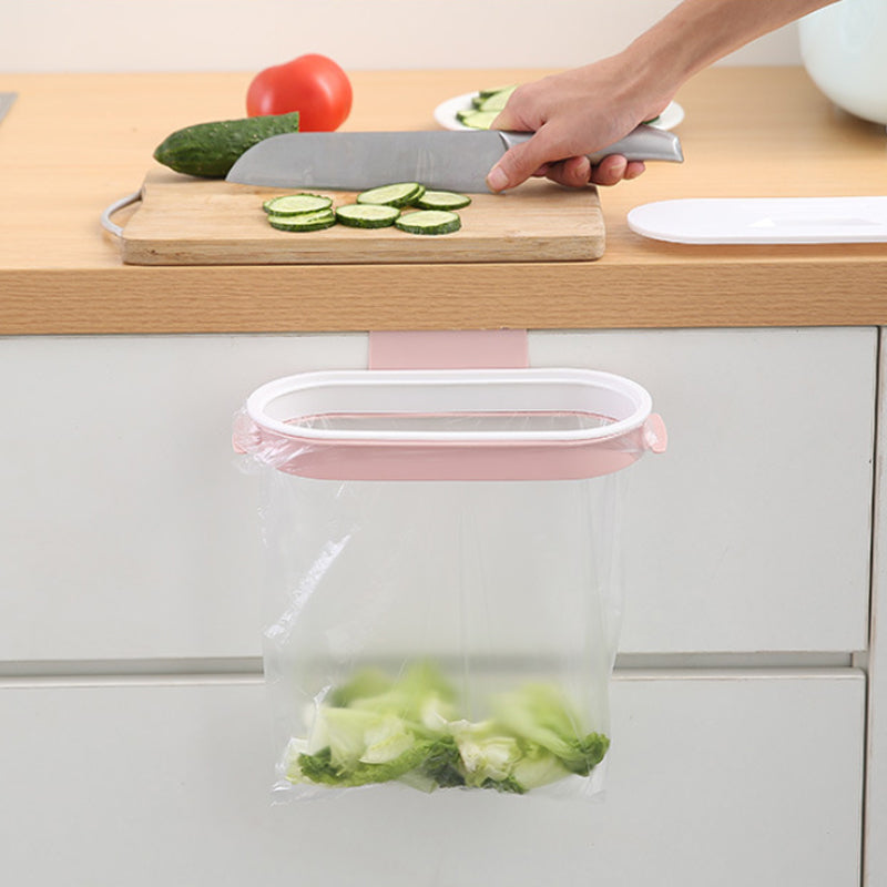 Portable Plastic Garbage Hanging Bag Holder