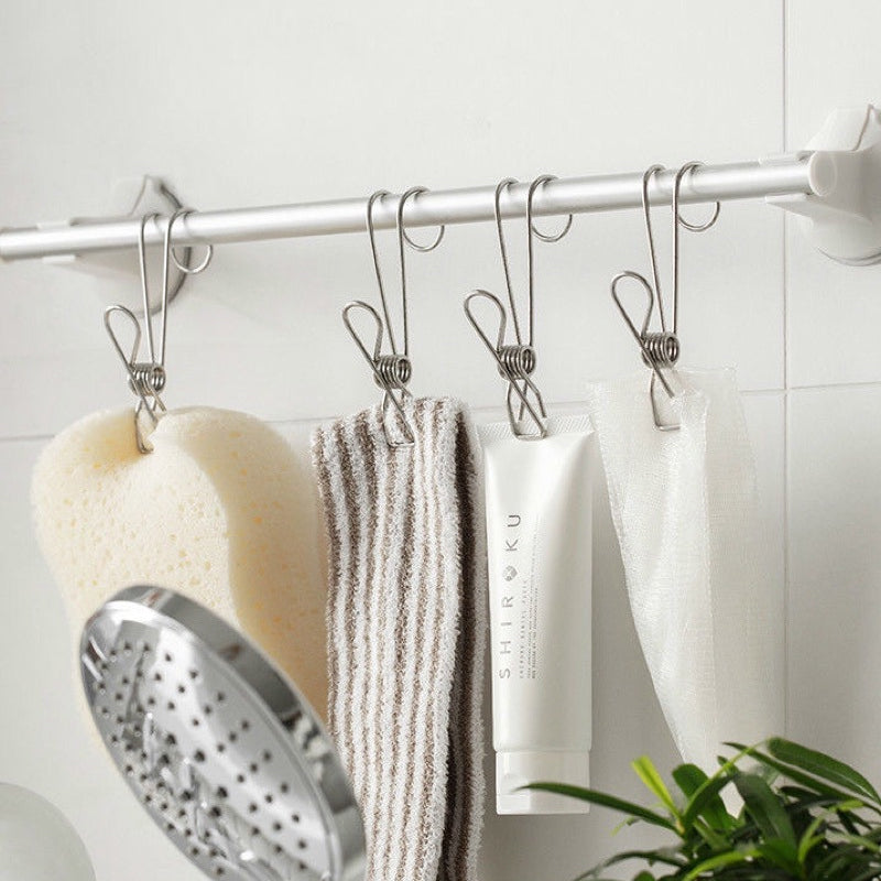 Stainless Steel Clothes Pins Hook Clip（10PCS）
