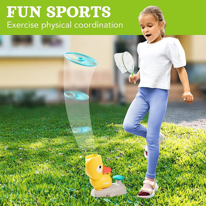 Flying Disc Launcher Toy for Kids