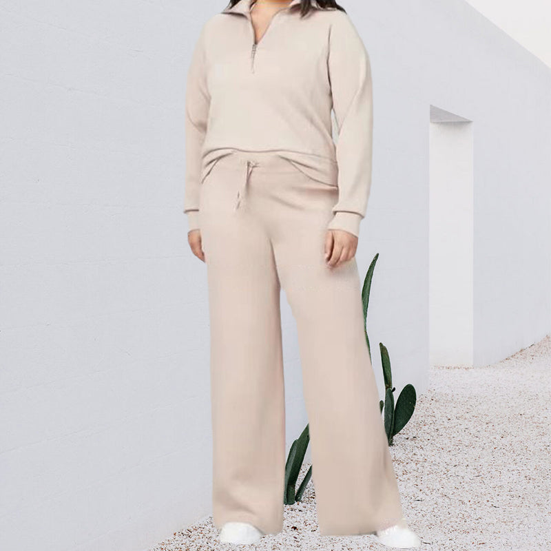 Women's Casual Zipper Set