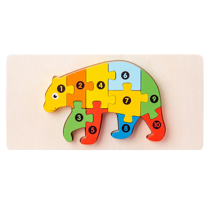 Children's Educational 3D Wooden Puzzle