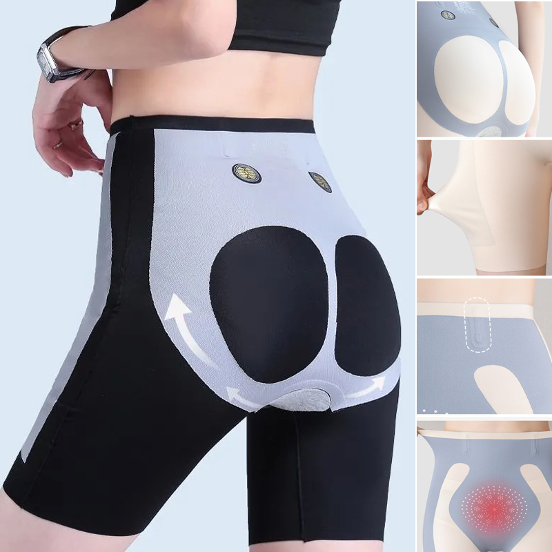 Seamless 5D Magnetic Levitation Hip Lift Sports Abdomen Shorts