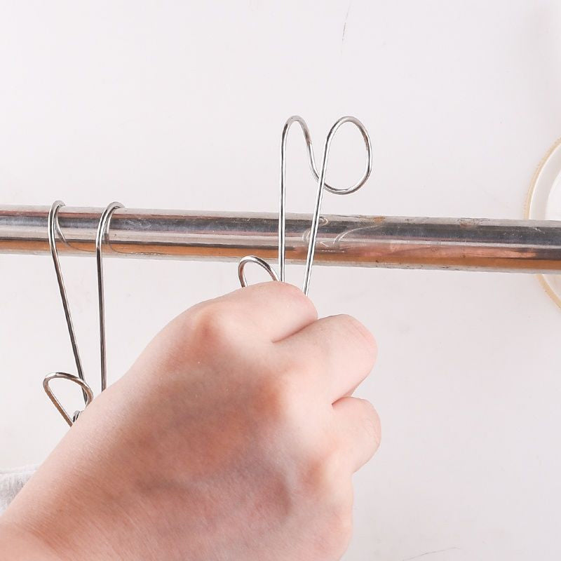 Stainless Steel Clothes Pins Hook Clip（10PCS）