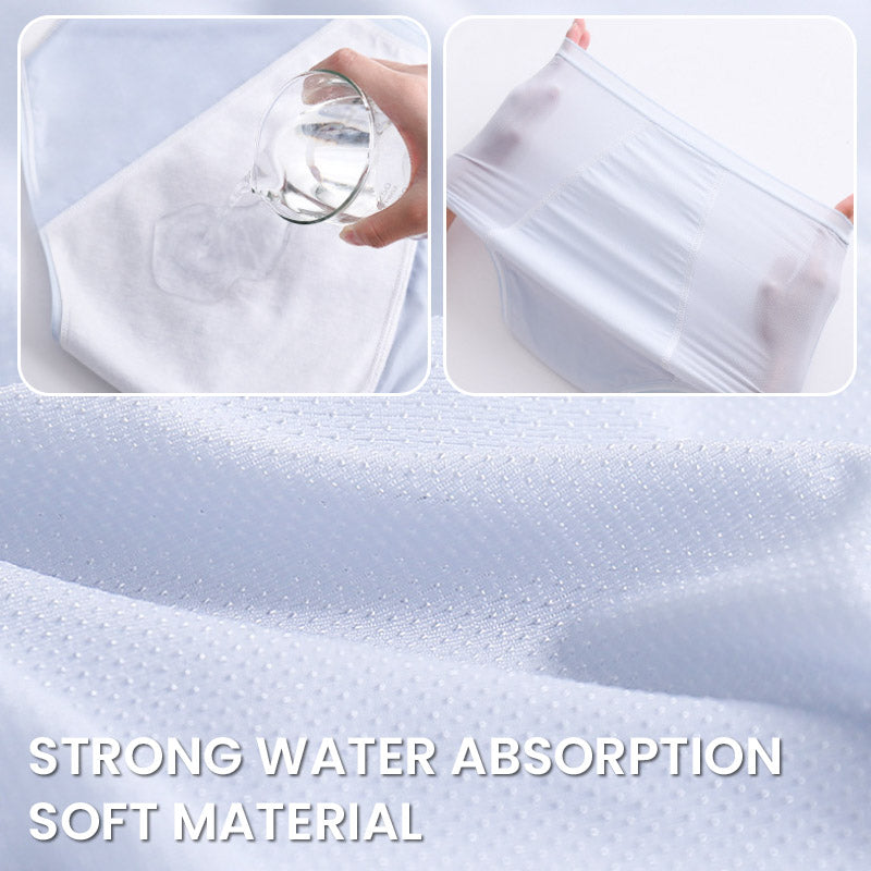 High Waist Leak Proof Ice Silk Panties