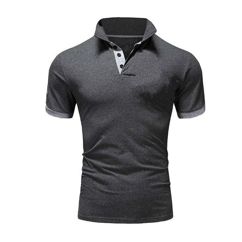 Men's Solid Color Polo Shirt