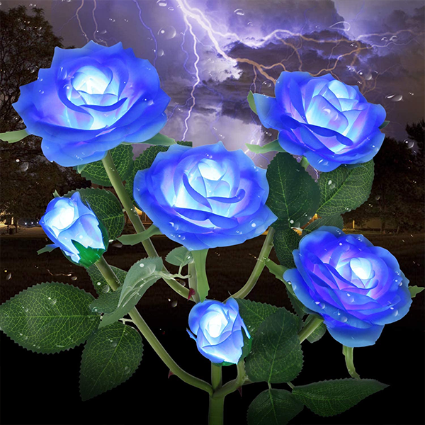 3LED Solar Rose Flower Light